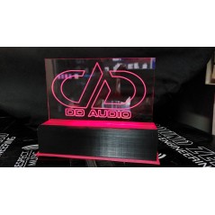 Lampada Retroilluminata A Led Con Logo Personalizzato Inciso A CNC DD AUDIO