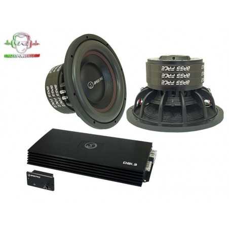 Bass Face BassPack BF4 Amplificatore db1.3 2500W rms + 2 Subwoofer 30cm SPL12.4