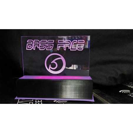Lampada Retroilluminata A Led Con Logo Personalizzato Inciso A CNC BASS FACE