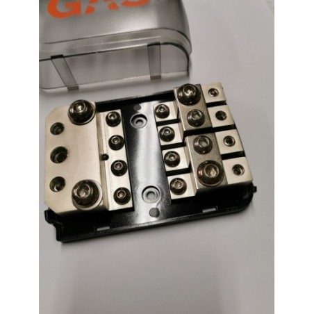 GAS Car Audio Portafusibile a 4 vie in 1x50  + 2X35 mm/ out 4x20 mm con fusibili