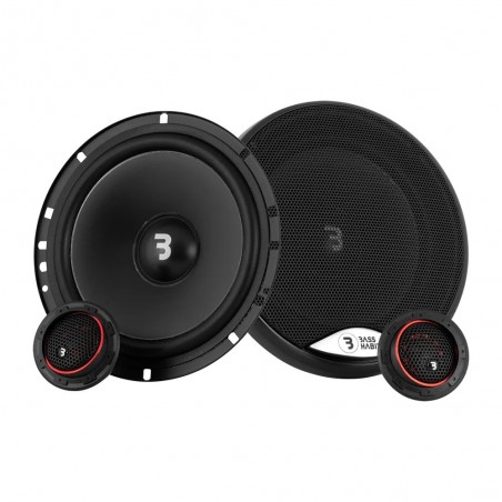 BASS HABIT P165C kit 2 vie 16 cm predisposizione auto CASSE ALTOPARLANTI 165mm