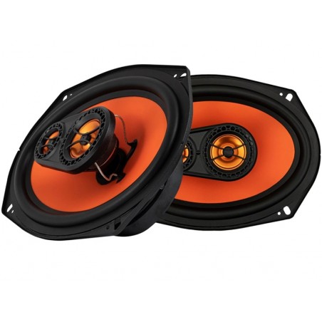 GAS MAD X1-694 Coppia Altoparlanti 3 vie 200 watt 15x23cm ovali 6x9
