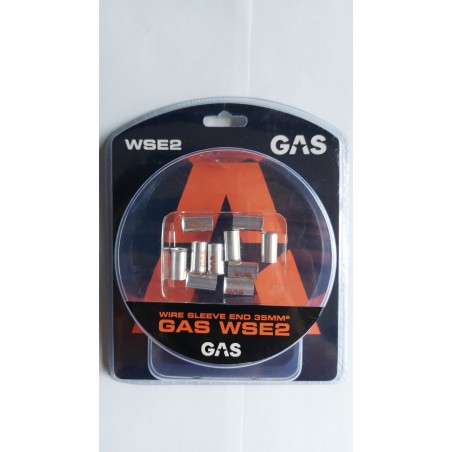 GAS Car Audio WSE2 10 Capicorda 35mm 2awg Terminali A Bussola Per Cavo (Detti Anche Puntalini)