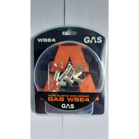 GAS Car Audio WSE4 10 Capicorda 20mm 4awg Terminali A Bussola Per Cavo (Detti Anche Puntalini)