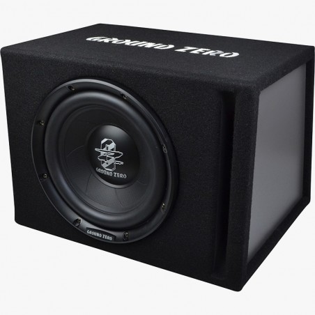 Ground Zero Subwoofer in cassa reflex GZIB 25BR box reflex sub 25 cm auto