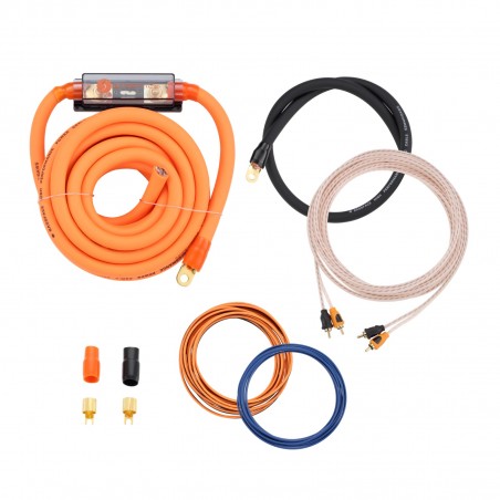 BASS FACE VOLT/0 Kit Cavi Auto 0 awg Ø 50 mm Cavo Rca alimentazione 50mm massa ed altro..