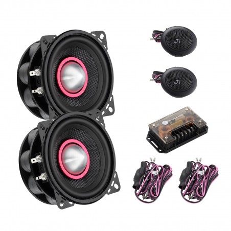 BASS FACE IndyCP4 kit 2 vie separate 10 cm COASSIABILI CASSE ALTOPARLANTI 100mm