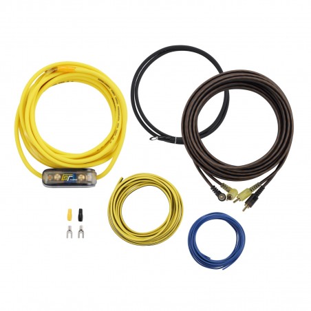 Kit Cavi Auto Ø 4.5 mm alimentazione 10 AWG massa 4.5mm portafusibile Cavo Altoparlanti RCA