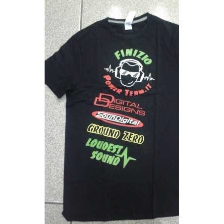 Gadget Pack Finizio Power Team Ground Zero T-Shirt M Portachavi 4 Adesivi