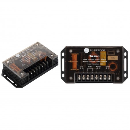 BASS FACE TeamSQC.1 COPPIA Filtri Crossover 3 Vie per WOOFER MIDRANGE TWEETER