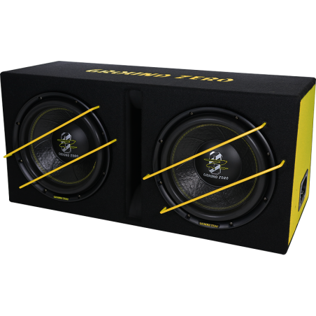 Subwoofer GROUND ZERO GZIB 2.12SPL 2000 watt SPL cassa box doppio 30 auto