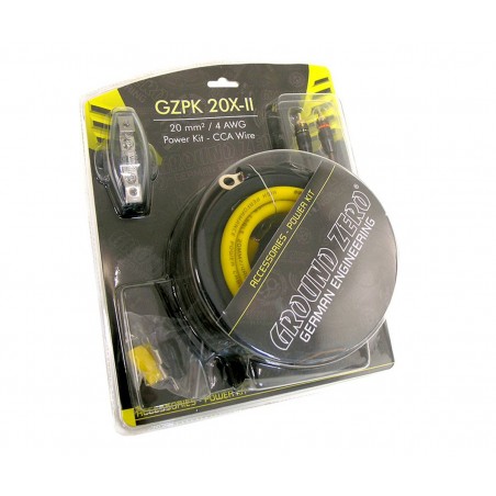Kit Cavi Ground Zero Positivo 20mm rca x amplificatore alimentazione GZPK 20X-II