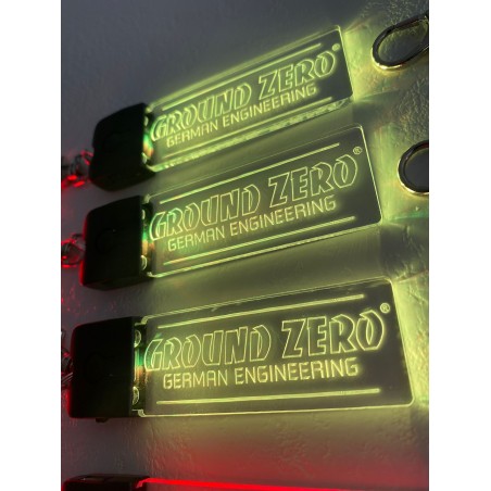 Ciondolo Portachiavi GZ In PlexiGlass Con Logo Inciso A Laser E Luci RGB