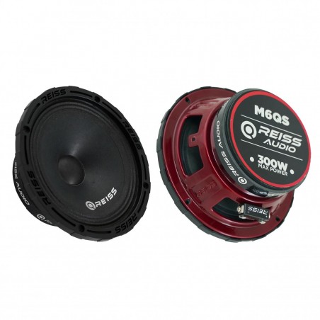 REISS AUDIO RS-M6QS COPPIA MidWoofer 16 Cm 400 Watt Da Predisposizione Auto PRO 165mm