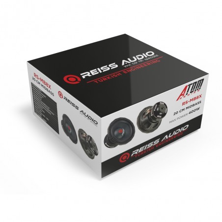 REISS AUDIO RS-MB8X COPPIA MidWoofer 20 Cm 400 Watt PRO Mid Bass