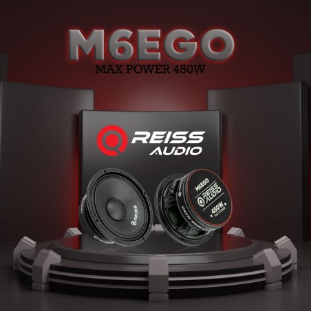 REISS AUDIO RS-M6EGO COPPIA MidWoofer 16 Cm 400 Watt Da Predisposizione Auto PRO 165mm