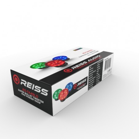 REISS AUDIO RS-TA49LD COPPIA Tweeter Compressione Auto RGB con Illuminazione Multicolor