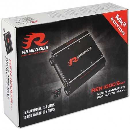 RENEGADE Amplificatore monofonico 850 watt max per Subwoofer sub