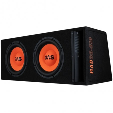 GAS MAD B2-210 Subwoofer Doppio 25 cm in cassa reflex Sub  1200 Watt BOX 2X10"