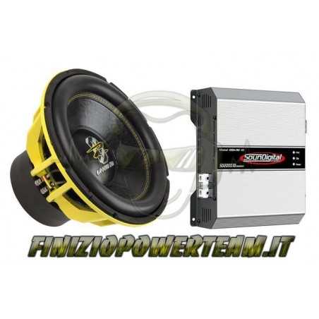 BassPack ZD Subwoofer Ground Zero da 30 + Amplificatore SounDigital 2000 w rms