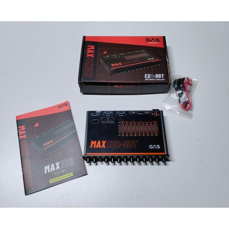 GAS MAX EQ2-9BT Equalizzatore analogico a 9 bande con Bluetooth