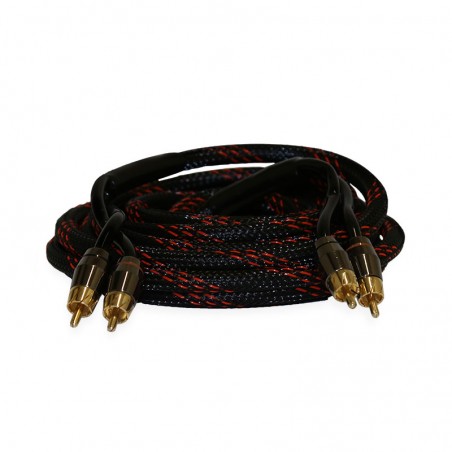 GAS RC05PRO Cavi RCA 0,5 mt High Quality  Cavo 50cm Auto Alta Qualita Audiophile