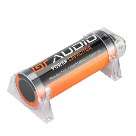 GT Audio by BASS FACE GT-C2 Condensatore 2 Farad con voltometro