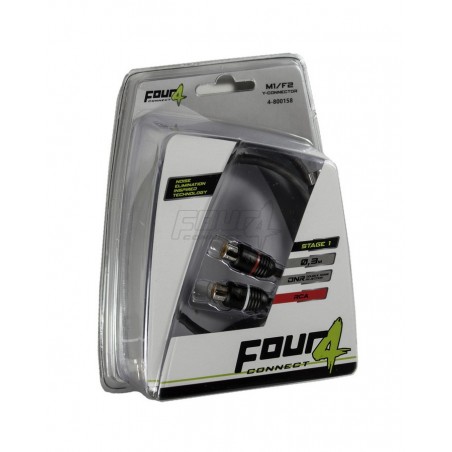 Coppia Sdoppiatori RCA A "Y" 2 Femmine 1 Maschio Doppia Schermatura Four Connect Stage 1 rca