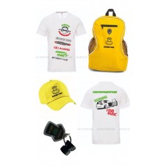 Gadget Pack GROUND ZERO con ZAINO ,  T-Shirt ,  Berretto ,  Portachiavi Subwoofer 3d , Braccialetto e  Adesivo