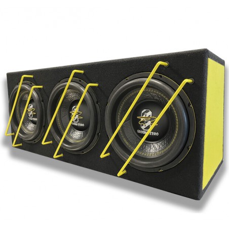 Subwoofer GROUND ZERO GZIB 3.2500SPL 2100 Watt SPL Cassa Box Triplo 25