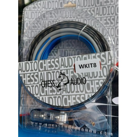 Chess Audio Pro W8 Kit Cavi Ø 10 mm  Completo Cavo 8 Awg 10Mm² Rca Portafusibile E Accessori