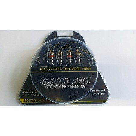 Ground Zero GZCC 5.5X-TP Cavi RCA 5 mt High Quality Cavo rca auto alta qualita