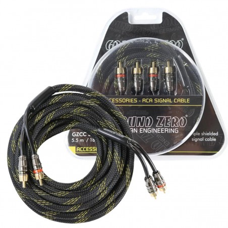 Ground Zero GZCC 5.5X-TP Cavi RCA 5 mt High Quality Cavo rca auto alta qualita