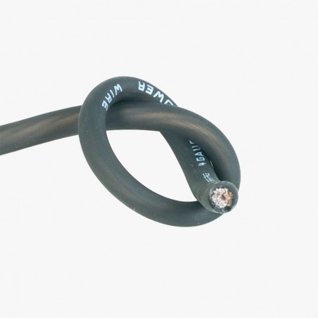 Cavo BASS FACE 8 awg CCA 30% RAME 10 mm Cavi alimentazione Positivo / Negativo 10mm NERO