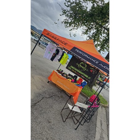 BASS FACE BFT.1 Color GAZEBO RICHIUDIBILE 3X3 METRI PIEGHEVOLE METALLO