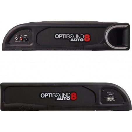 VIBE OPTISOUND8 Subwoofer Amplificato Ultra Piatto Da Sotto Sedile Auto Kit cavi incluso