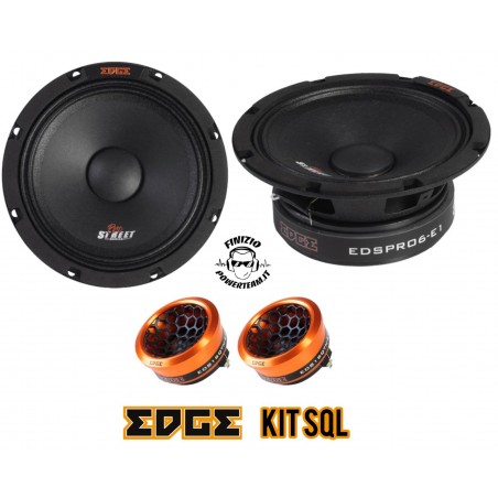 EDGE Kit SQL 2 vie con MidWoofer 16cm + Tweeter SQ predisposizione  165mm