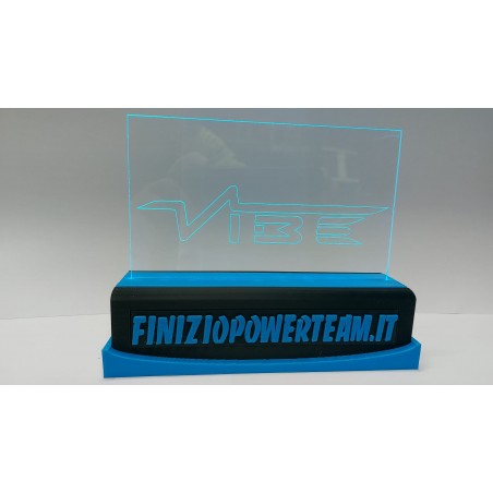 Lampada Retroilluminata A Led Con Logo Personalizzato Inciso A CNC VIBE AUDIO