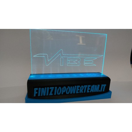 Lampada Retroilluminata A Led Con Logo Personalizzato Inciso A CNC VIBE AUDIO