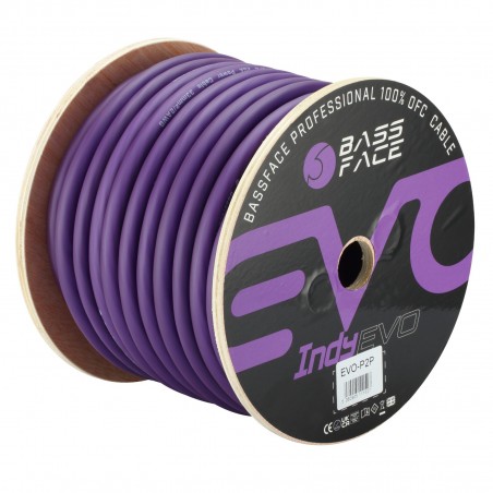Cavo BASS FACE 35 Mm  OFC 100% RAME 2 Awg Cavi Alimentazione Positivo 35mm VIOLA