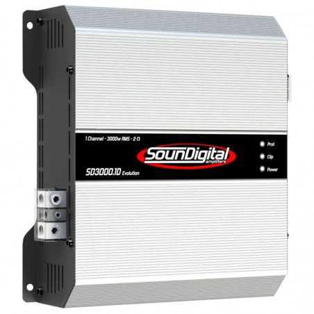 SoundPack GD Amplificatore SounDigital 3000 W rms + 4 Woofer Ground Zero 20 cm