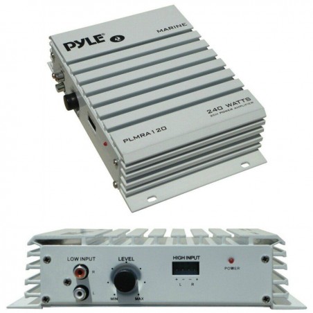 Amplificatore 2 Canali uso Nautico PYLE RA120 DA 240 WATT