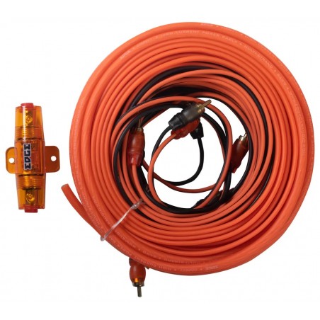 EDGE EDC-AK820 Kit Cavi Auto Ø 8 Mm Alimentazione Massa 8.3mm 8 Awg Cavo Rca