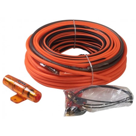 EDGE EDC-AK820 Kit Cavi Auto Ø 8 Mm Alimentazione Massa 8.3mm 8 Awg Cavo Rca
