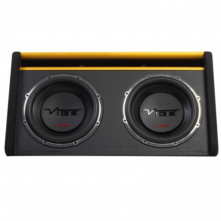 VIBE SLICKMIT12T-V3 Subwoofer Doppio 30 Cm Design Box In Cassa Reflex Sub 3000 Watt