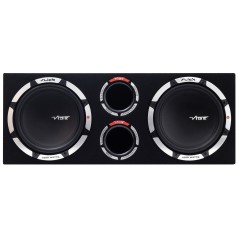 VIBE SLICKV12T-V2 Subwoofer 2400 Watt in cassa Reflex Doppio 30 Cm Slim Design Box