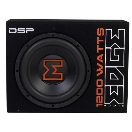 EDGE EDBX12ADSP-E3 Subwoofer da 30 Amplificato con DSP  Sub attivo 1200 Watt In Cassa Reflex Kit cavi incluso