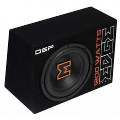 EDGE EDBX12ADSP-E3 Subwoofer da 30 Amplificato con DSP  Sub attivo 1200 Watt In Cassa Reflex Kit cavi incluso