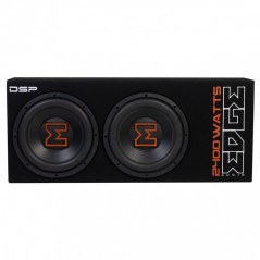 EDGE EDBX12TADSP-E3 Subwoofer Doppio 30 Amplificato Con DSP Sub Attivo 1200 Watt In Cassa Reflex Kit Cavi Incluso