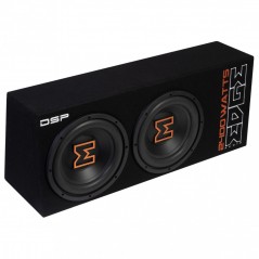 EDGE EDBX12TADSP-E3 Subwoofer Doppio 30 Amplificato Con DSP Sub Attivo 1200 Watt In Cassa Reflex Kit Cavi Incluso